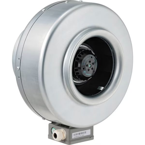 8 Galvanized Steel Inline Duct Fan W/ Energy Star Rating, Global Industrial, Mfr#: 292657